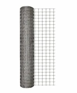 Garden Zone 24" x 50' Plastic Netting with 1" Mesh, Grey - 312450 - Fence and Wire