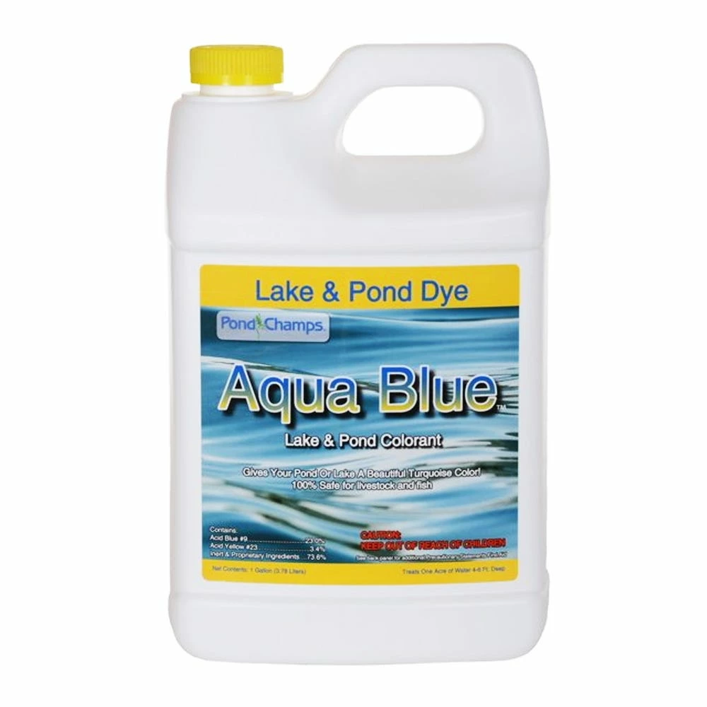 Pond Champs Aqua Blue Lake & Pond Dye, 1 Gallon - 11400 - Lake Dyes 1 Pond Champs Aqua Blue Lake & Pond Dye, 1 Gallon - 11400 - Lake Dyes