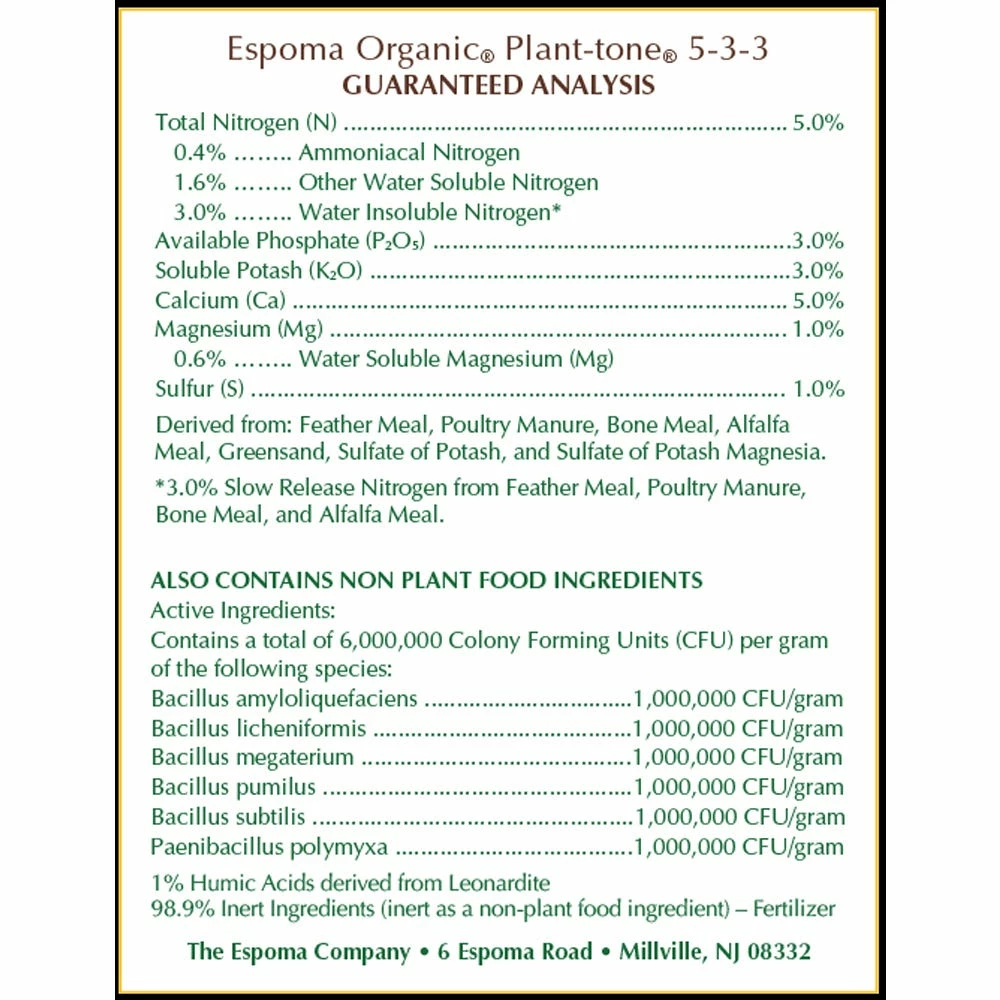 Espoma Plant-Tone Fertilizer, 4 lbs. - PT4 - Fertilizers & Plant Food 2 Espoma Plant-Tone Fertilizer, 4 lbs. - PT4 - Fertilizers & Plant Food - Image 2
