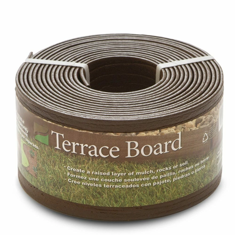 Master Mark Plastics 4 inch Brown Terrace Board 20 ft 94320 - Garden Center 1 Master Mark Plastics 4 inch Brown Terrace Board 20 ft 94320 - Garden Center