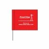 Blackburn 4" x 5" Red Survey Flags - 945WR/W10699 - Flags & Flag Poles