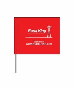 Blackburn 4" x 5" Red Survey Flags - 945WR/W10699 - Flags & Flag Poles