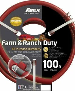 Various Brands Apex 5/8" x 100' Farm and Ranch Duty Hose - 889 100 - Hoses