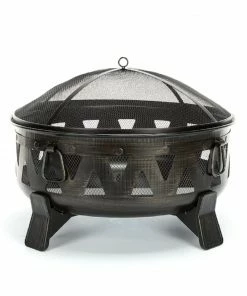 Rural King 29.9" Antique Black Steel Wood-Burning Fire Pit - FP30 - Fire Pits & Heaters