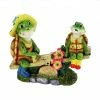 Alpine Playful Seesaw Turtles - GDS158HH - Garden Accessories