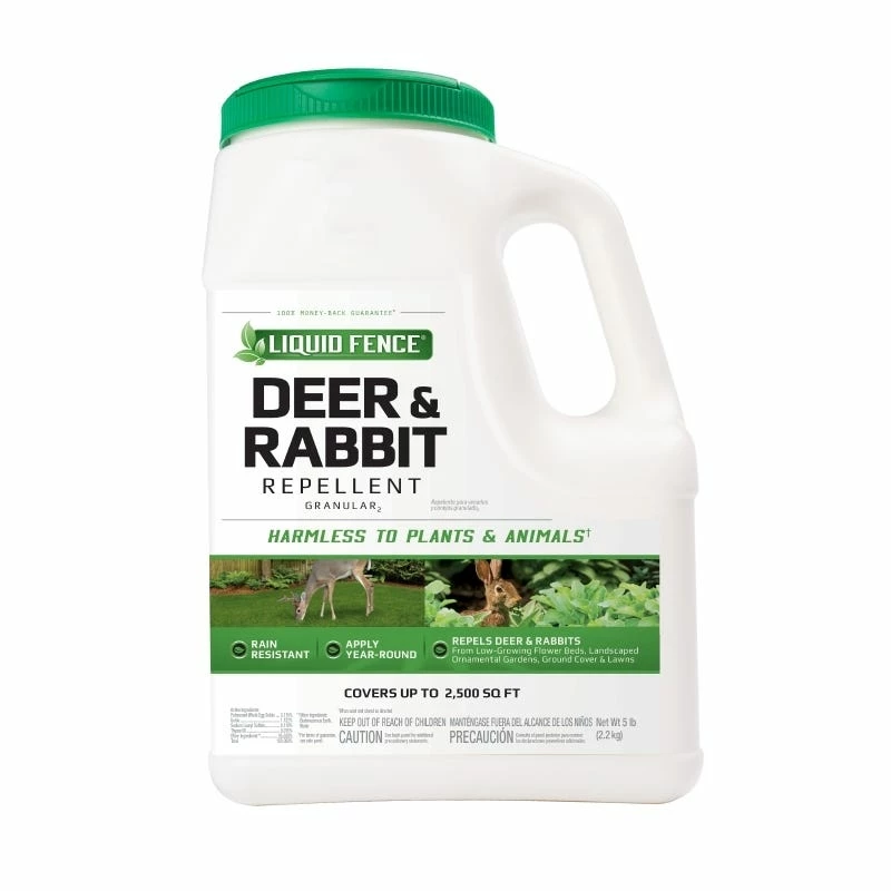 Liquid Fence Deer and Rabbit Granules, 5lb - HG 72654 - Animal Repellants 1 Liquid Fence Deer and Rabbit Granules, 5lb - HG 72654 - Animal Repellants