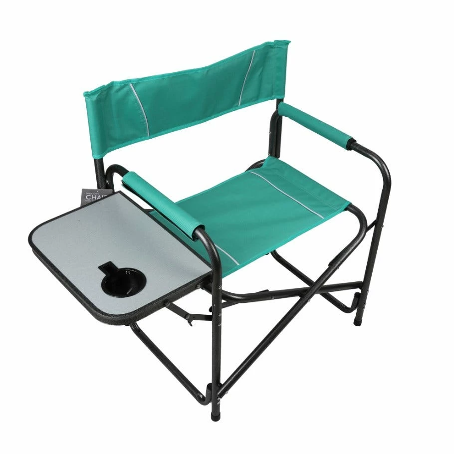 Various Brands Director's Chair with Table - Teal 87-843-0204 - Camp Furniture 3 Various Brands Director's Chair with Table - Teal 87-843-0204 - Camp Furniture - Image 3
