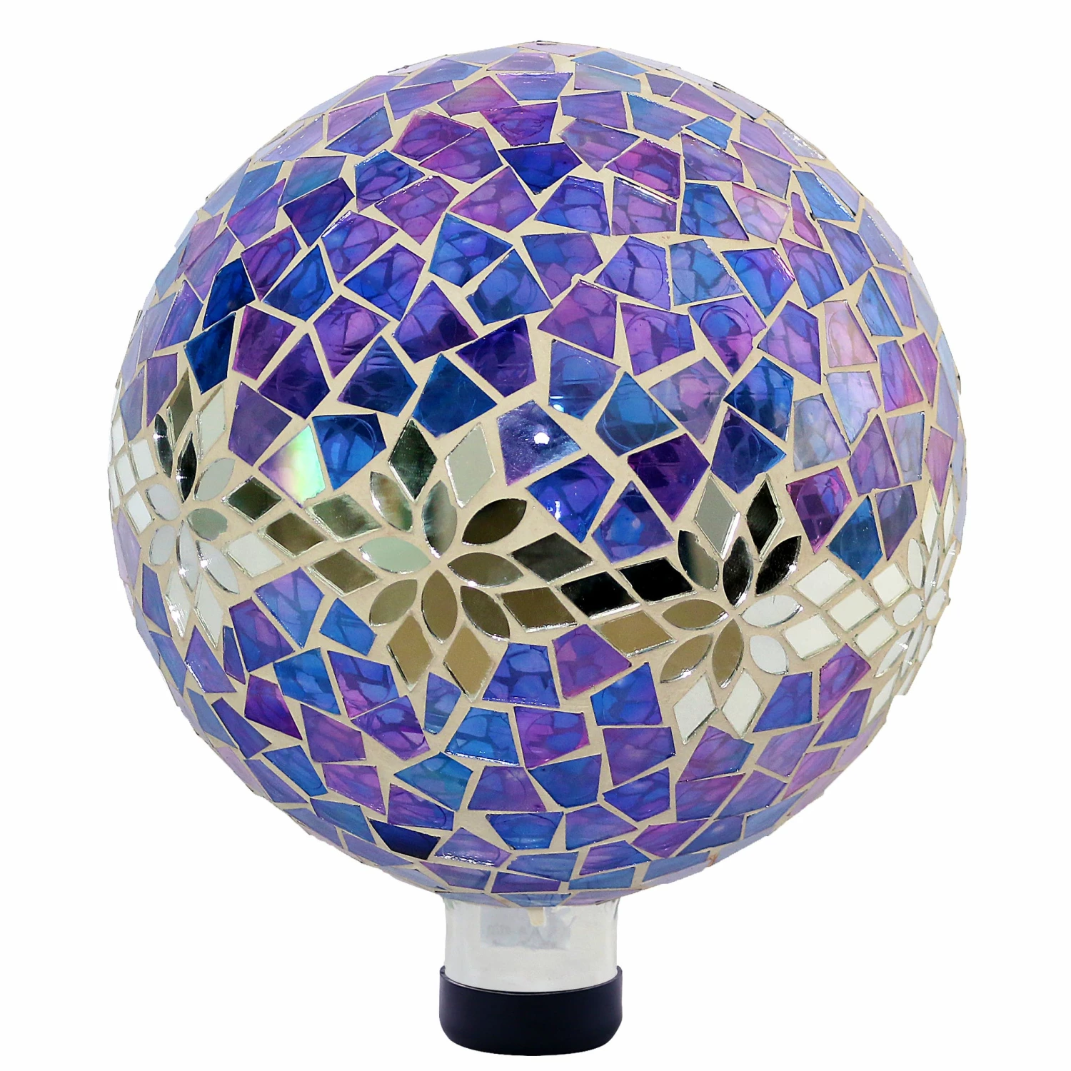 Alpine Mosaic Glass Purple Globe HGY296 - Garden Accessories 1 Alpine Mosaic Glass Purple Globe HGY296 - Garden Accessories