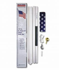 Valley Forge United States Flag 18' Steel In Ground Pole Kit - SFP18F S - Flags & Flag Poles