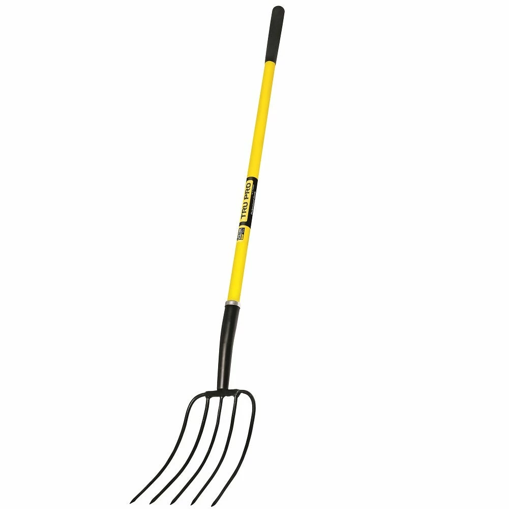 Tru-Pro TruPro 5 Tine Manure Fork with Fiberglass Handle - 30323 - Pitchforks 1 Tru-Pro TruPro 5 Tine Manure Fork with Fiberglass Handle - 30323 - Pitchforks