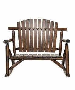 Various Brands Maple Ridge Log Rocker Loveseat - 88-739-0204 - Entryway Furniture