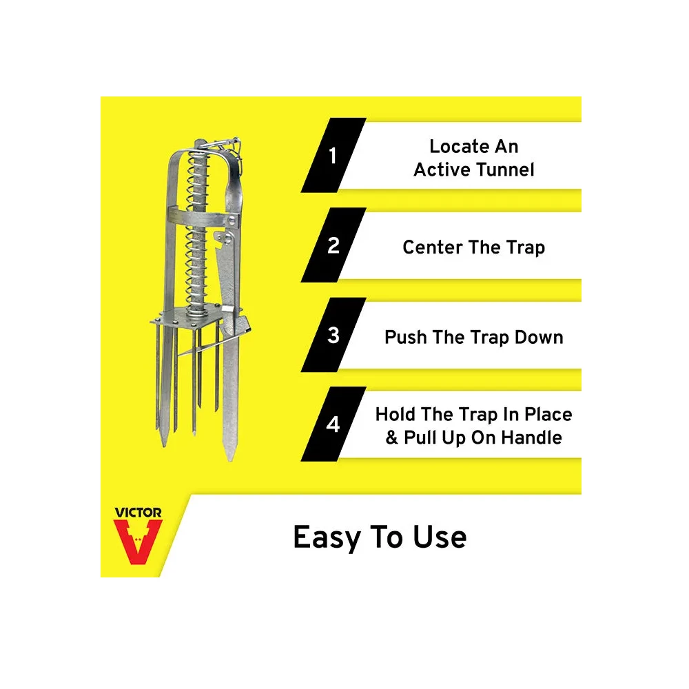 Victor Plunger Style Mole Trap 0645 - Baits & Traps 8 Victor Plunger Style Mole Trap 0645 - Baits & Traps - Image 8