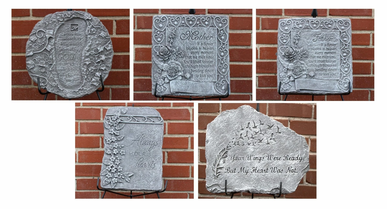 Smith Garden Center Assorted Memorial Plaques with Easel Series 1900 - Garden Statues & Lawn Ornaments