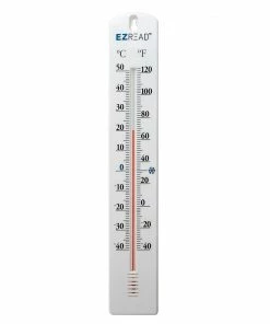 EZ Read 15.5" Vertical Indoor/Outdoor Thermometer 840-0005 - Thermometers & Weather Gauges
