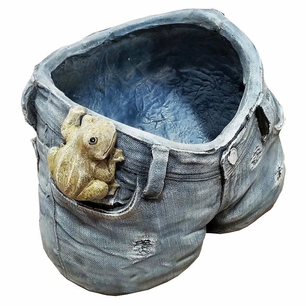 Alpine Denim Jeans Flower Planter - WIV104 - Garden Accessories 1 Alpine Denim Jeans Flower Planter - WIV104 - Garden Accessories