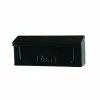 Gibralter Solar Group Townhouse Black Wall Mount Mailbox - THHB0001 - Mailboxes & Signs